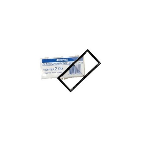 Dynaflux Glass Magnifying Lens, Size: 2in. x 4-1/4in., Magnification: 1.75, 6PK UVMAG175GM
